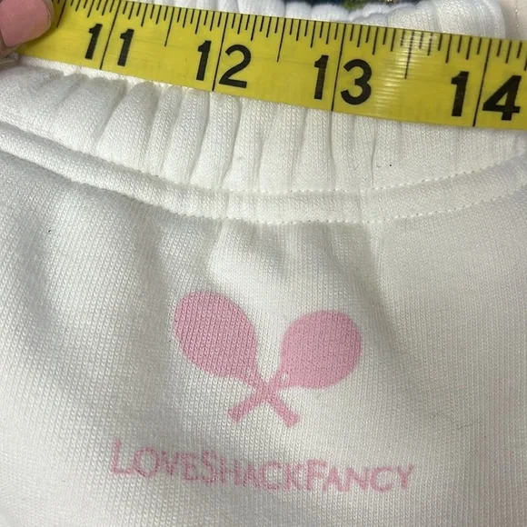Loveshackfancy Malone White Joggers s/m pants only - Picture 7 of 7